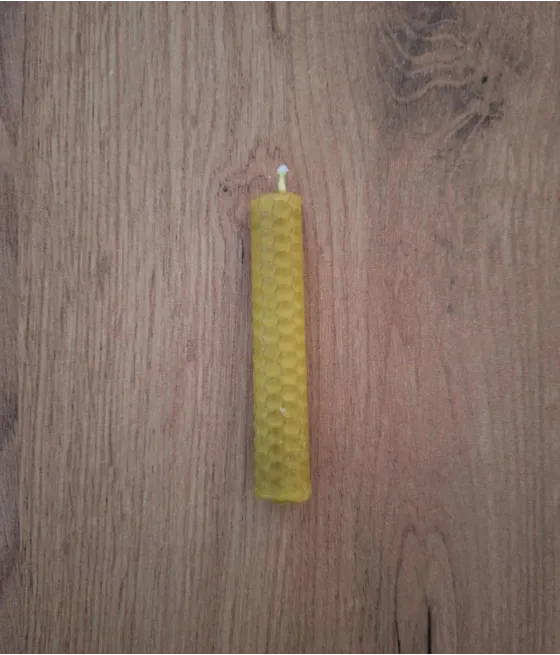 25X Amarilla Vela de miel de color 10x1cm