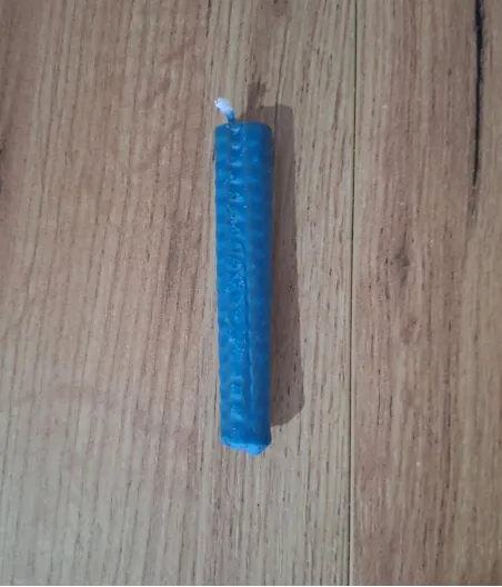 Azul Vela panal de miel de color 10x1cm