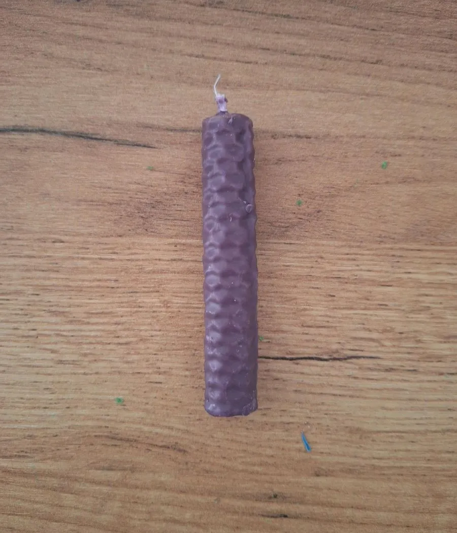 Morado Vela panal de miel de color 10x1cm Morado Vela panal de miel de color 10x1cm