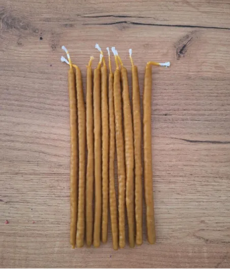 10X Vela Ortodoxa miel bujia fina 17 x 0,8
