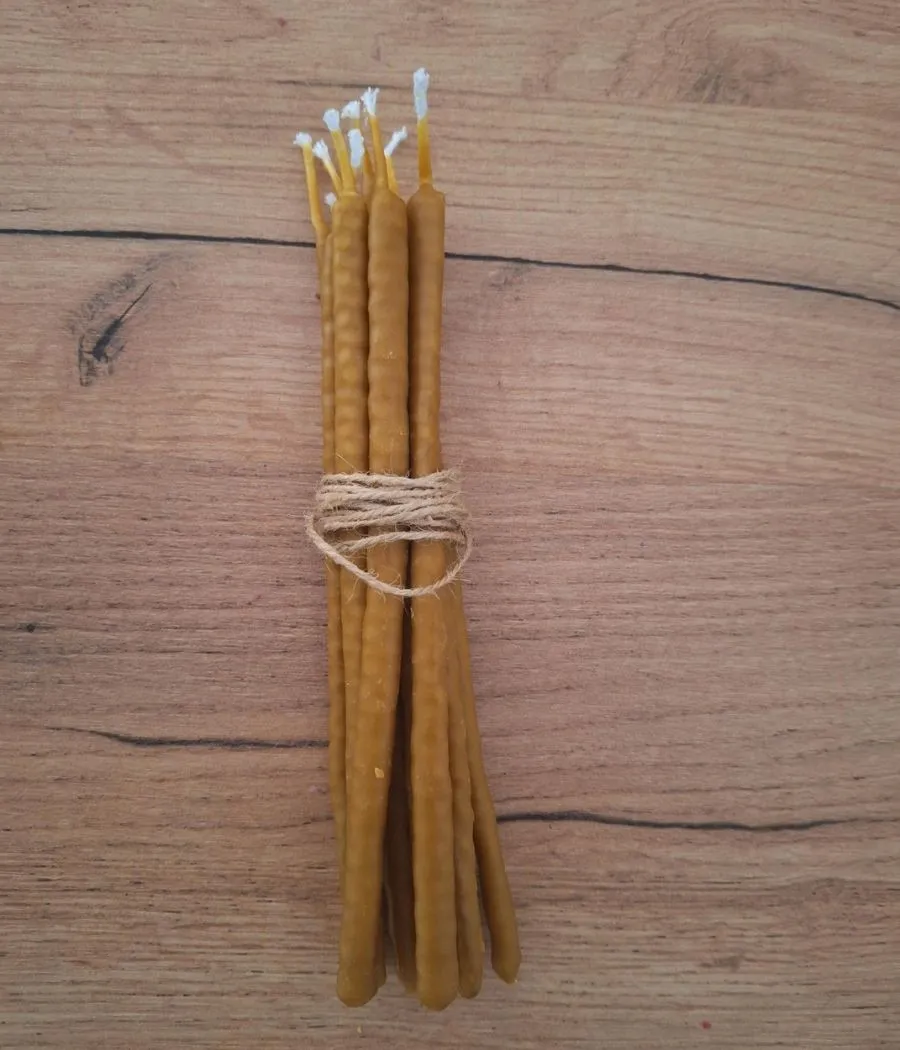 10X Vela Ortodoxa miel bujia fina 17 x 0,8