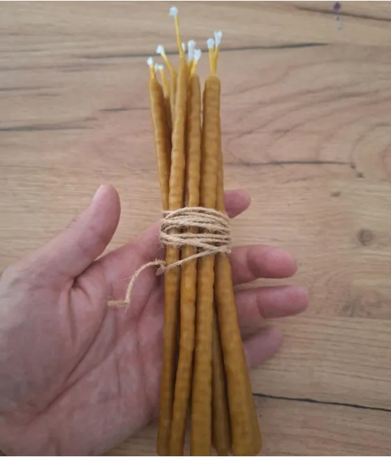 10X Vela Ortodoxa miel bujia fina 17 x 0,8 10X Vela Ortodoxa miel bujia fina 17 x 0,8