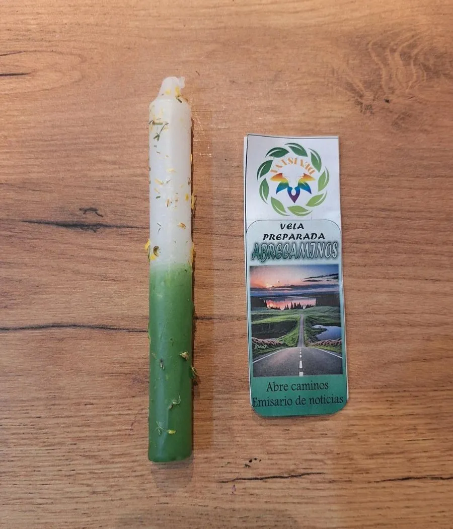 Abre caminos - Vela preparada para abrir caminos con oración Abre caminos - Vela preparada para abrir caminos con oración