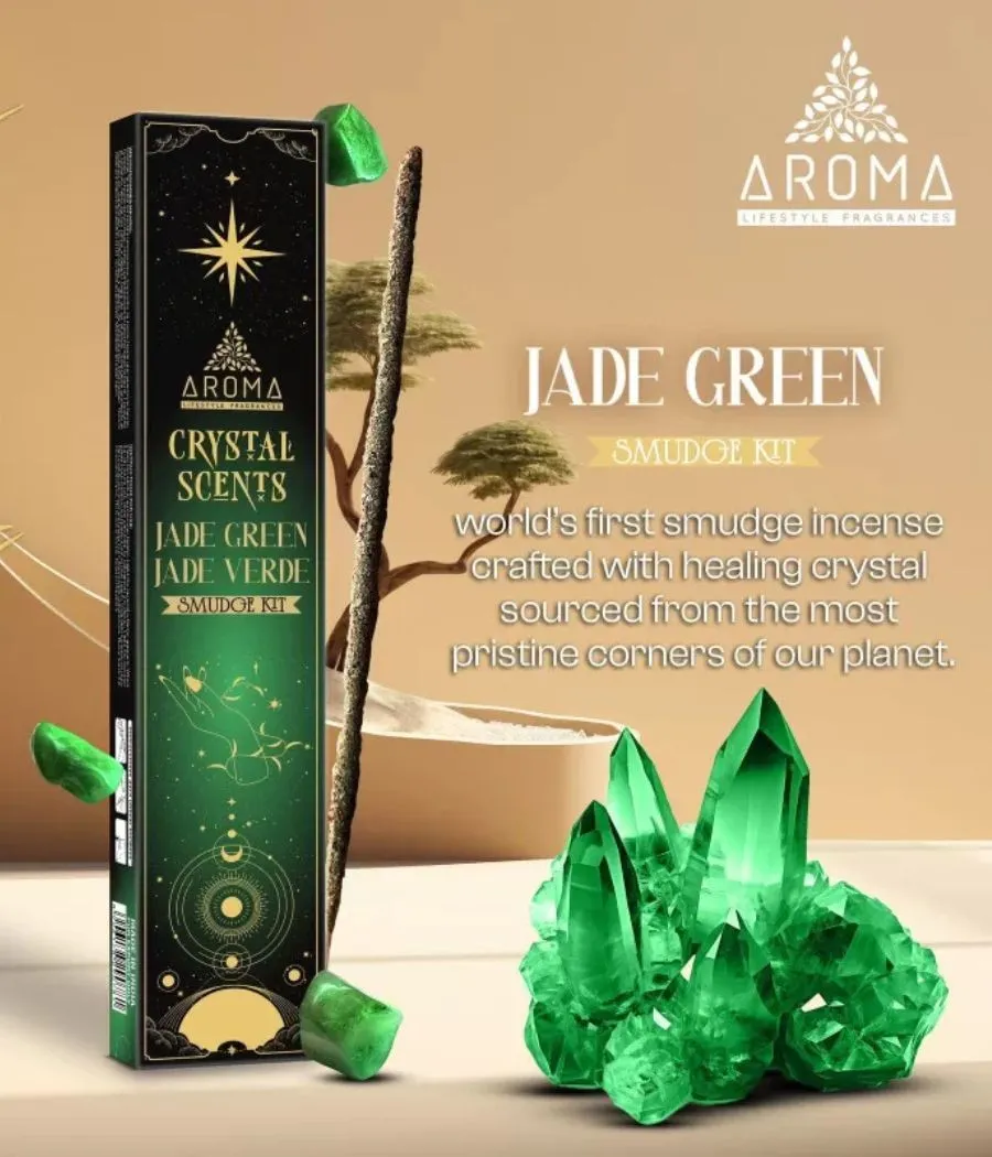 Jade Verde Incienso aroma Crystal Artesanal - Paz Interior