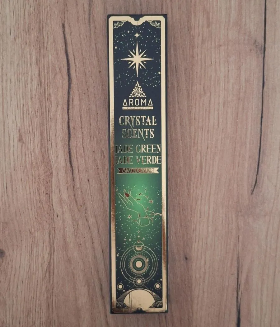 Jade Verde Incienso aroma Crystal Artesanal - Paz Interior